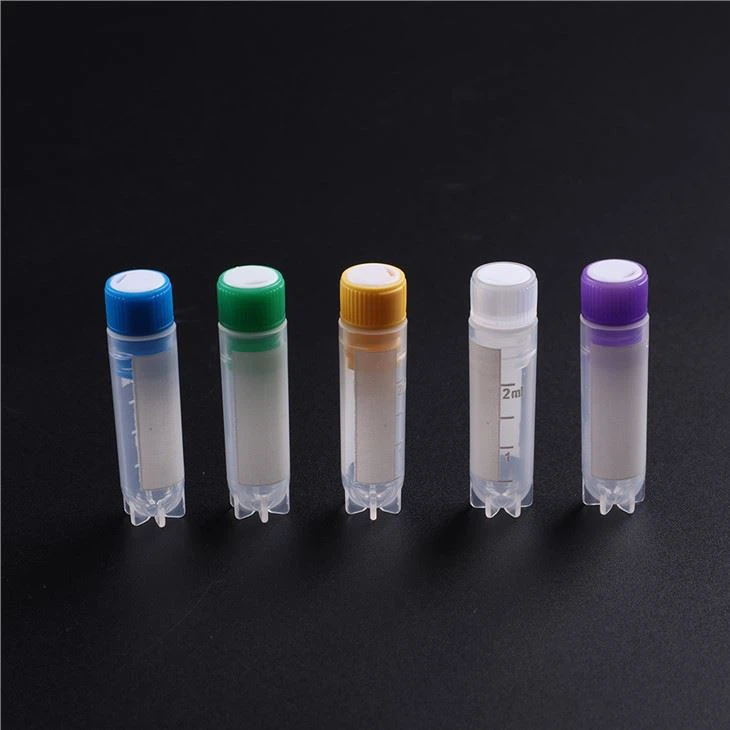 Kryogena vial Cryo Tube Orange Screw Lid Labware Förbrukningsvaror